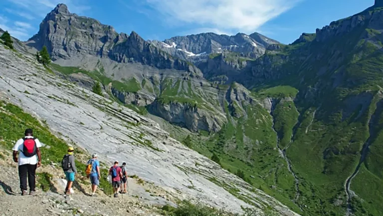 Six Armaille et Grand Muverans au départ du tour de la pointe de Chémo, direction la cabane Rambert du CAS - rando, randonnée, Ovronnaz, Suisse, Valais